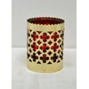 Traditional Church or Chapel Votive Candle with Red Globe, Solid