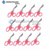 ODM 12 Pairs Trauma Shears Bandage Scissors 7 1/4" Pink