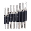 8Pcs Self Centering Hinge Drill Bit Black Hex Shank Hinge
