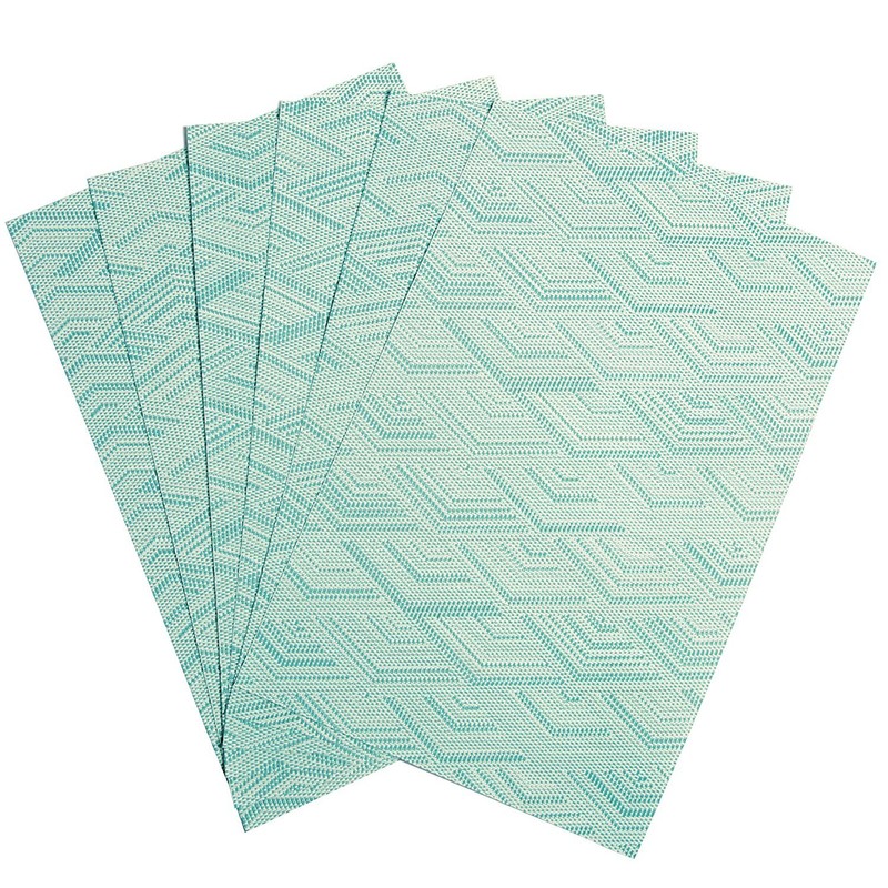Marstree Washable Placemats for Woven Vinyl Kitchen Table Mats Heat-Resistant