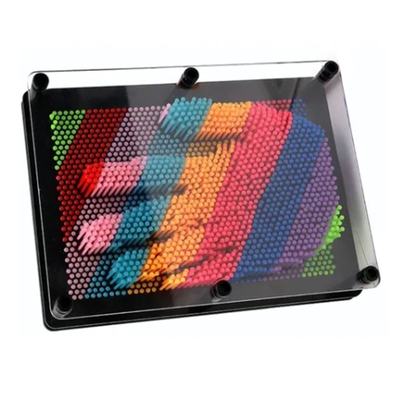 3D Pin Art Board Toy Colorful Improve Imagination Incredibly Patterns
