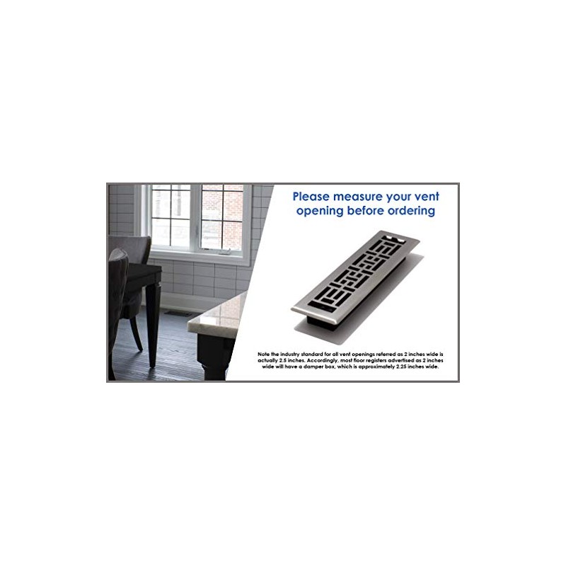 Decor Grates PL214-WH Floor Register, White