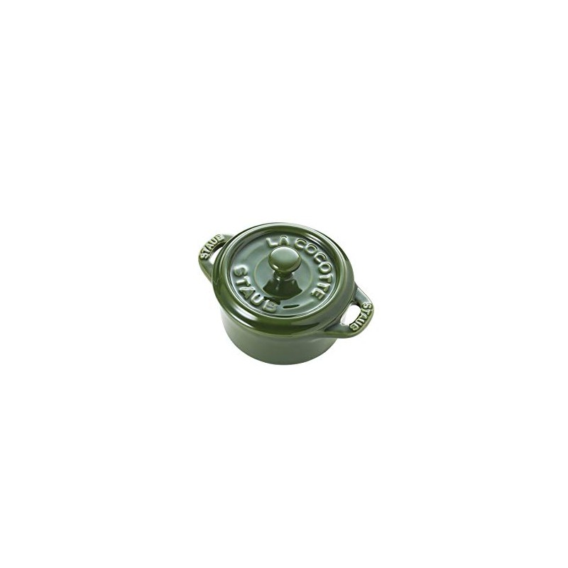 Staub Mini ceramic cocotte 10 cm - Green
