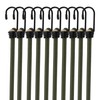 Heavy-Duty Weatherproof & UV-Resistant Bungee Cords with Hooks, Set of