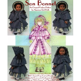 MHD Designs - Son Bonnet - Fashion Pattern for 18 Inch American Girl Dolls