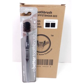 World Wide Daily Toothbrush ULTRA SOFT- 12 Pack  Tapered V ARC Bristles- BLACK