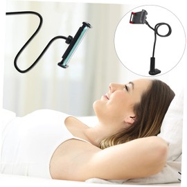 TEHAUX Adjustable Gooseneck Phone Holder Rotating Tablet Bracket with Clamp Compatible with Devices Lightweight and Flexible for Home Office and Kitchen Use