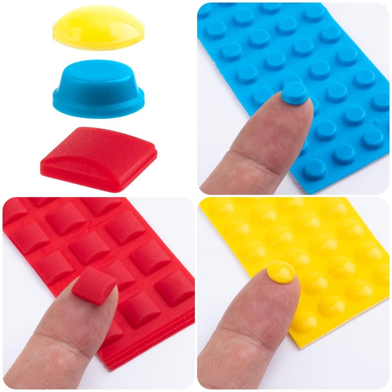 SmallCat 104 PCS Bump Dots for Visually Impaired, 3 Colors
