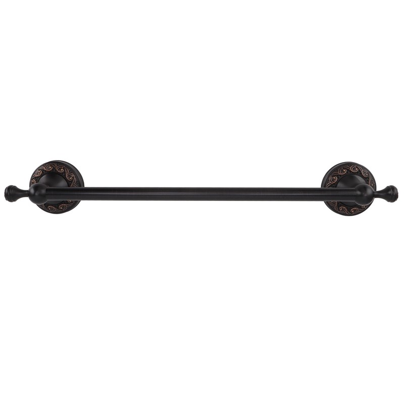 Towel Bar Copper Retro Space Saving 40CM Multifunctional Tilt Proof