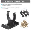 Angoily 10 Sets Cabinet Toe Kick Clips Kitchen Plinth Clips