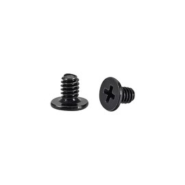 sourcing map M2 x 3 mm Phillips Screw Cap Black 3.8 mm Diameter Screw Head for Laptop PC TV Fan Audio Switch Pack of 50