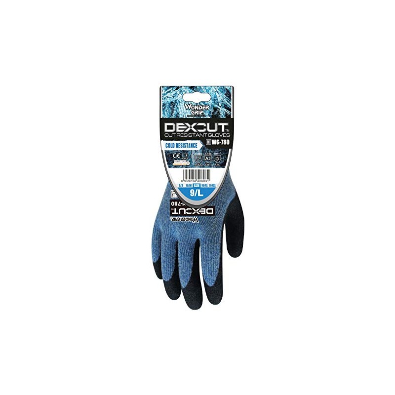 Wonder Grip WG-780 Dexcut Work Gloves, Cut Resistant with Cold