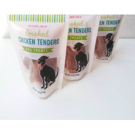 Trader Joe's 3 Pack Lot Trader Joe's Dog Treats Smoked Chicken Tenders Brand New Sealed