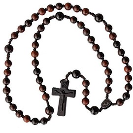 Jujube Wood 5 Decade Rosary 10/12mm Beads