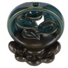 Backflow Incense Burner Waterfall Lotus Base Ceramic Holder Aromatherapy Ornament