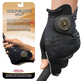 Copper Tech Plus Womens Half Glove Worn ON Left Hand (White/White, Small(20), Worn on Left Hand)