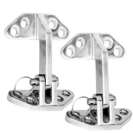 Long Reach Stainless Hatch Hinge, Heavy Duty Marine Grade Stainless Steel 316 Hinge with Removable Pin Ship RV Accessories Yacht Hardware Marine Hatch Hinge (2PCS)