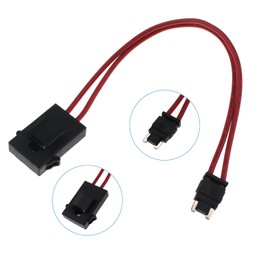 ZOOKOTO 32V Low Profile Mini Fuse Adapter Tap Fuse Kit with 2 Pcs 25A Blade Style Fuse, Electrical Circuit Protection Fuse Tap Adapter Fuse Holder Connector for Car Boat Truck RV SUV