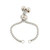 DanLingJewelry 10Pcs Adjustable Slider Chain Bracelet 11cm Stainless Steel Bracelet