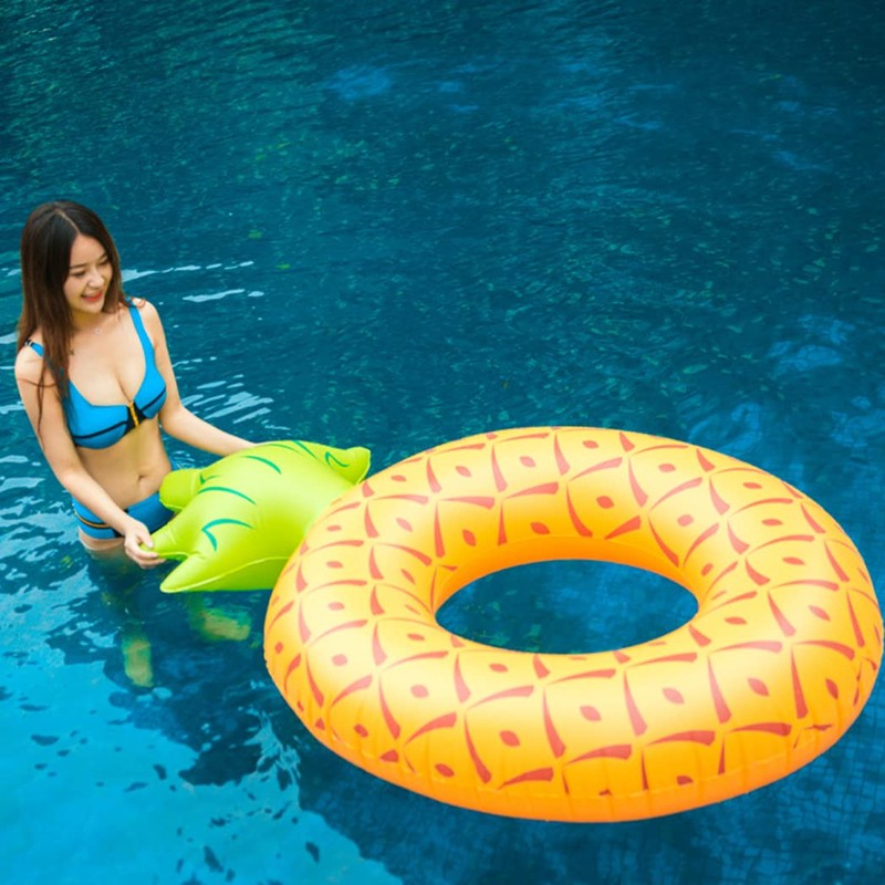 HappyHome Adult Pine Float Large Pineapple Swim Ring Big Size