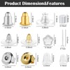 Hazifes 12 Styles 600 Pcs Earring Backs for Studs, Clear
