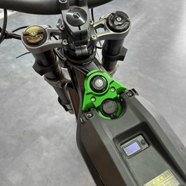 SMOTRCC CNC Aluminum Sur Ron Ignition Key Switch Cover Compatible wiht Surron Light Bee S X LBX Segway X160 X260,Electric Dirt Bike Parts (Green)