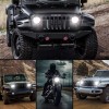 RIDROID 7" LED Headlight + Passing Lights For Harley Davidson