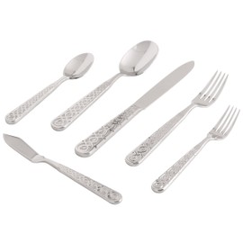 10 Strawberry Street Dubai Butter Knife, Set of 6, Stainless Steel