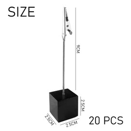 TYGFRT 20 Photo Holders, Message Card Holders, Wooden Postcard Holders, Picture Shelves, Wedding Party Business Card Holders, Desk Card Holders