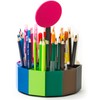 KAJAWIS Rotating Organiser for Colouring Pencils, Desk Organiser for Children,