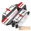 Aluminum Door Hinge Template Jig - Precise Woodworking Slotting Locator,