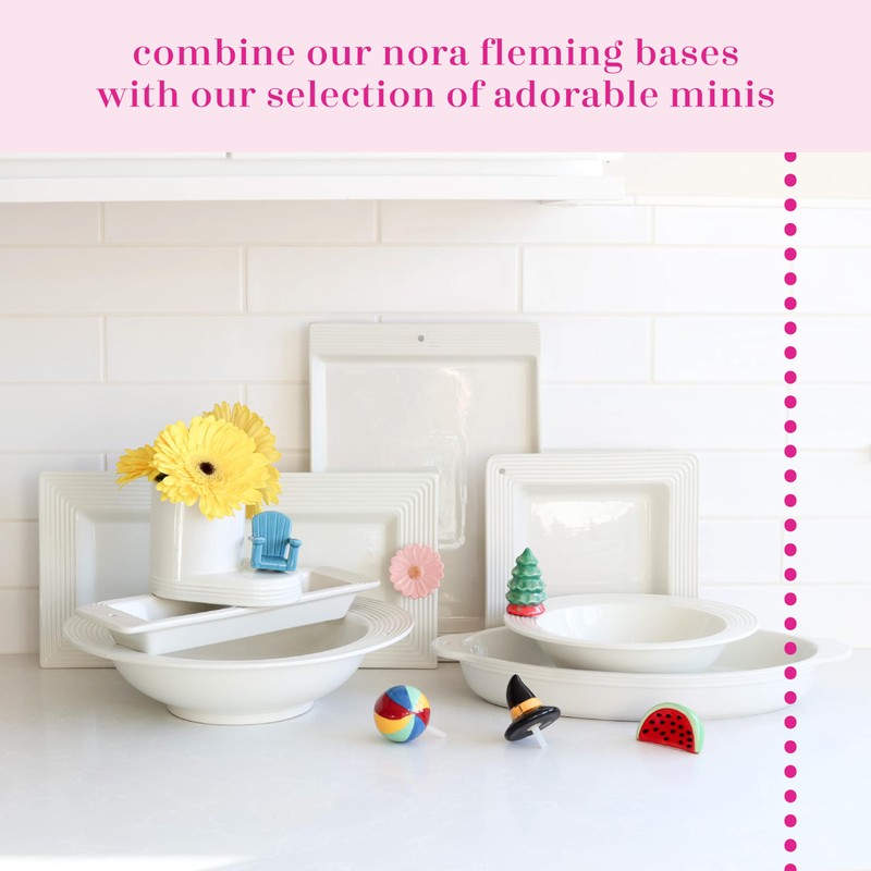 Nora Fleming pinstripes napkin and candy holder