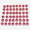 Unbranded Red Engine Bolt Cover Kit For Harley Dyna Street