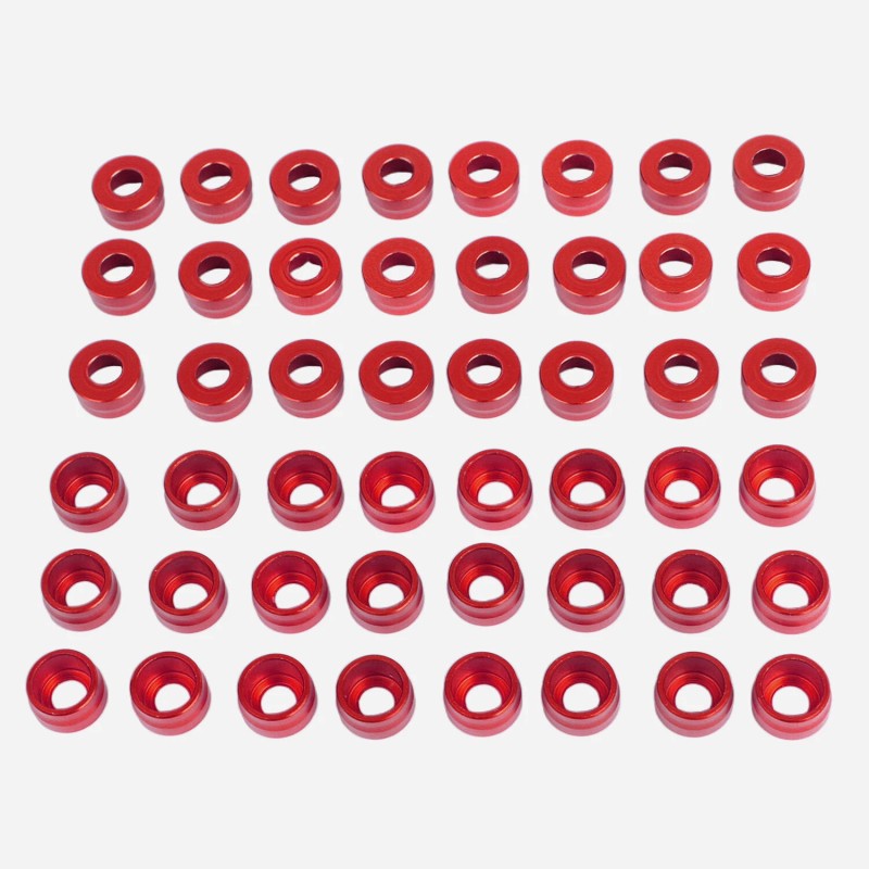 Unbranded Red Engine Bolt Cover Kit For Harley Dyna Street