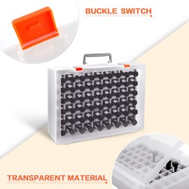 ALCYON Universal Nail Polish Holder & Organizer Contains 54 Bottles for Gellen, for Beetles, for Sally Hansen, for OPI, for Essie and Other Fingernail Polish (ONLY A CASE)-Clear