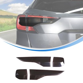 HIRUFAIT Tail Light Lamp Cover Guard Trim for Subaru Outback 2021 2022 2023 Accessories, ABS Car Smoked Rear Tail Light Shell Protective Cover 2Pcs, Transparent Gray