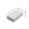 Heyiarbeit 1Pcs 3.94"x2.36"x0.98" ABS White Dustproof Electronic Junction Box Enclosure