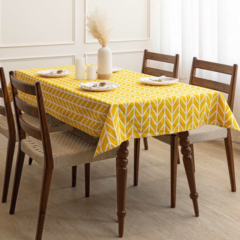 HOMEMONDE Cotton Dining Table Cover 40 x 60 Inches Arrow
