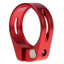 KIMISS 36.4 Seatpost Clamp BMX Seat Clamp Aluminium Alloy 34.9 mm Aluminium Alloy Bicycle Seatpost Clamp Mountain Bike Seatpost Sory() (34.9 mm Red)