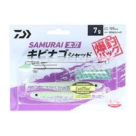 Daiwa Samurai Sword, Kibinago Shad Bakutsuri Pack, 0.2 oz (7 g), SG Luminova