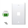 Generic FTTH One Port Keystone Wall Face Plate and a