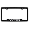 Ford Raptor Metal License Plate Frame Holder (Black D)