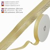Les Petits Rubans Nastro sbieco metallizzato luccicante, 80% Poliestere 20%
