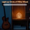 CoolGift Mart Light Up Circle of Fifths Wheel, Acrylic Wooden