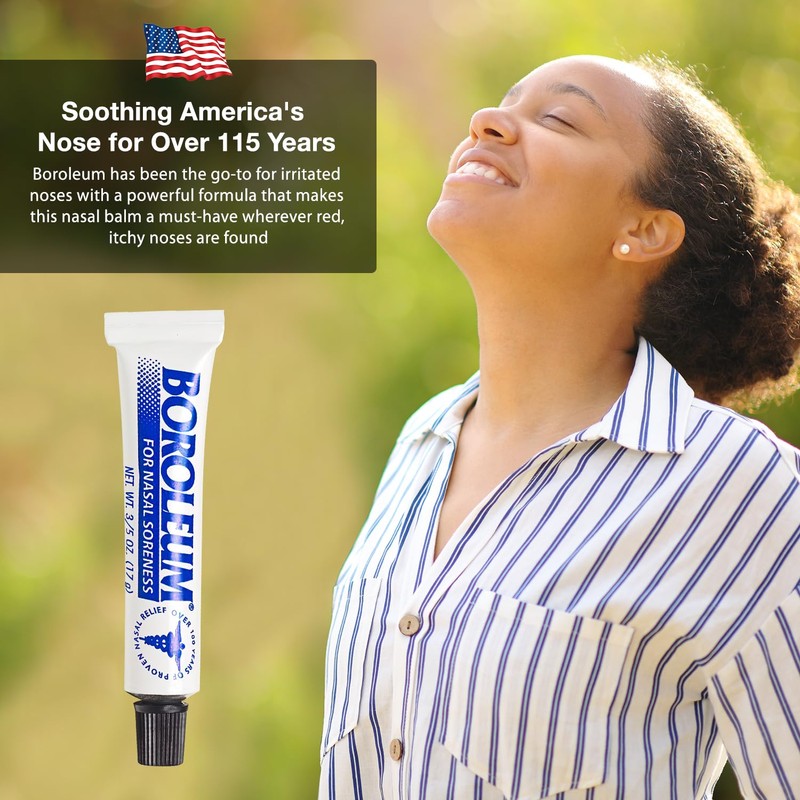 Boroleum (2-Pack for Nasal Soreness, 17 Grams, 3/5 Ounce Tube