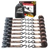 XSTRAP STANDARD Ratchet Straps, 900 LB Break Strength, 8-Pack 10FT