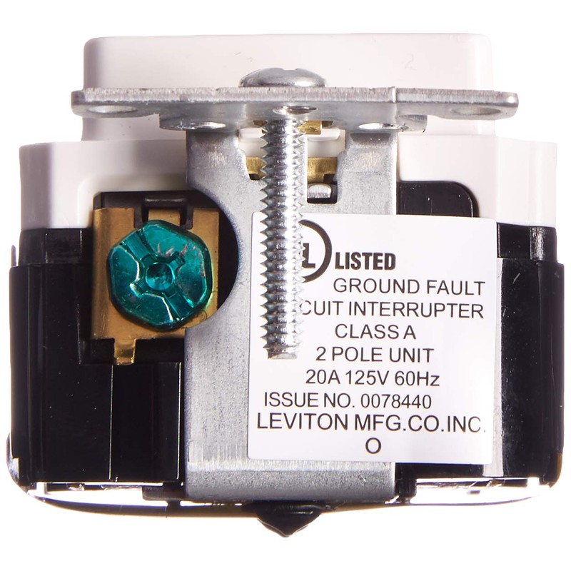 Leviton 20A-125V Extra-Heavy Duty Industrial Grade Pilot Light Tamper-Resistant Self-Test