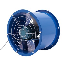 DreamRcoach 16" Axial Fan, Axial Flow Blower Fans, 370W Portable Kitchen Warehouse Paint Booth Ventilation Fan, Extraction Fan, Extractor for Basements Factories Shipyards