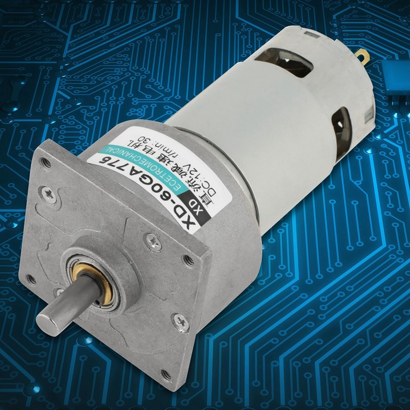 35W Micro DC Metal Gear Motor Speed Adjustable CW/CCW (