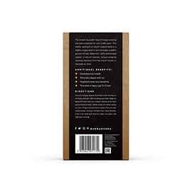 Urban Veda Limpiador lingual de cobre | Mejora la salud digestiva | Raspador lingual de cobre para el tratamiento del mal aliento | Productos de higie
